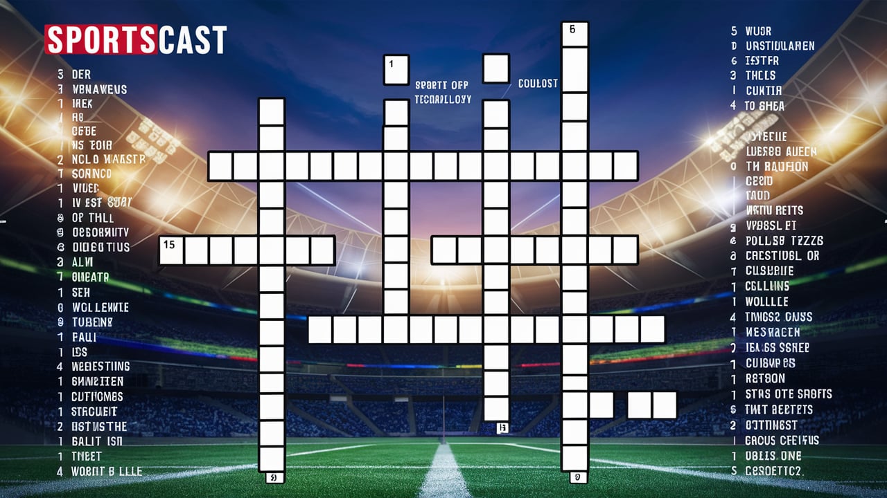 sportscast tech crossword clue