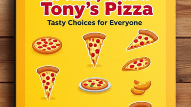 Tony's Pizza Menu