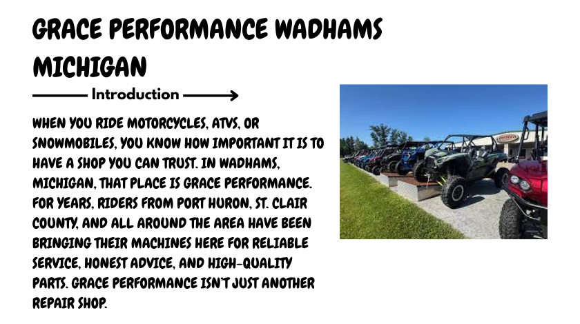 grace performance wadhams michigan